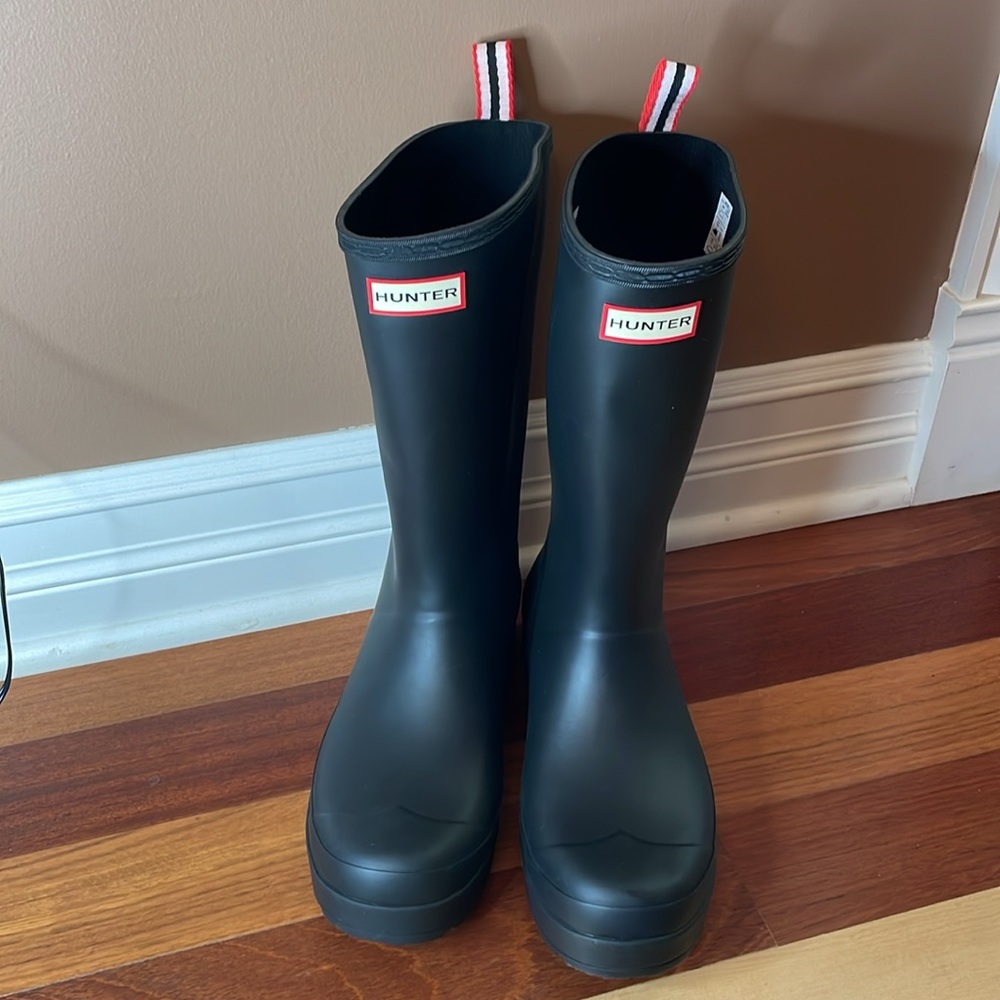 HUNTER Original Play Tall Waterproof Rain Boot size 10 NWOT - Picture 8 of 11